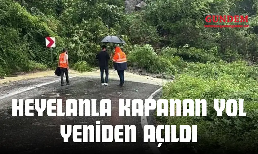 Heyelanla Kapanan Yol Yeniden Açıldı