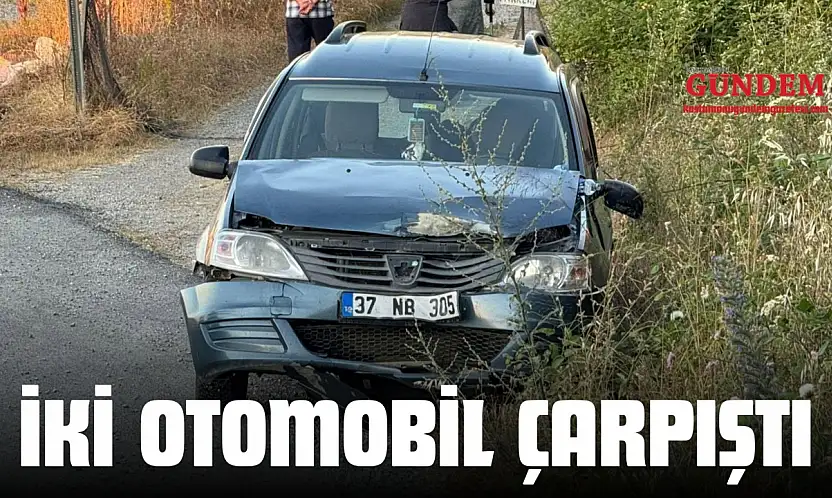 İki Otomobil Çarpıştı