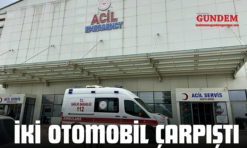 İki Otomobil Çarpıştı