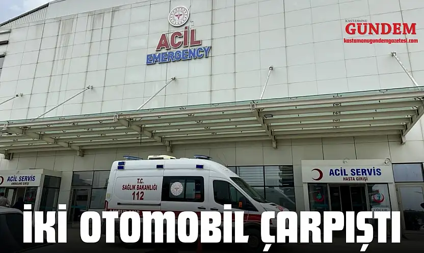 İki Otomobil Çarpıştı