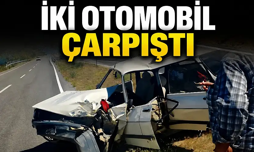 İki Otomobil Çarpıştı