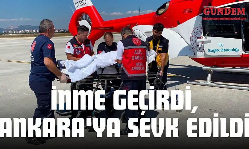 İnme Geçirdi, Helikopterle Ankara'ya Sevk Edildi