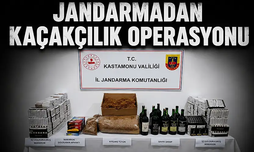 Jandarmadan Kaçakçılık Operasyonu