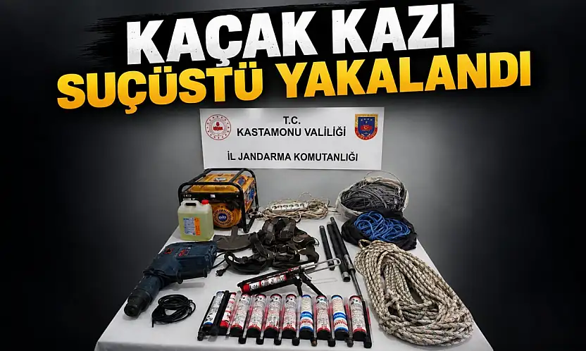 Kaçak Kazı Suçüstü Yakalandı