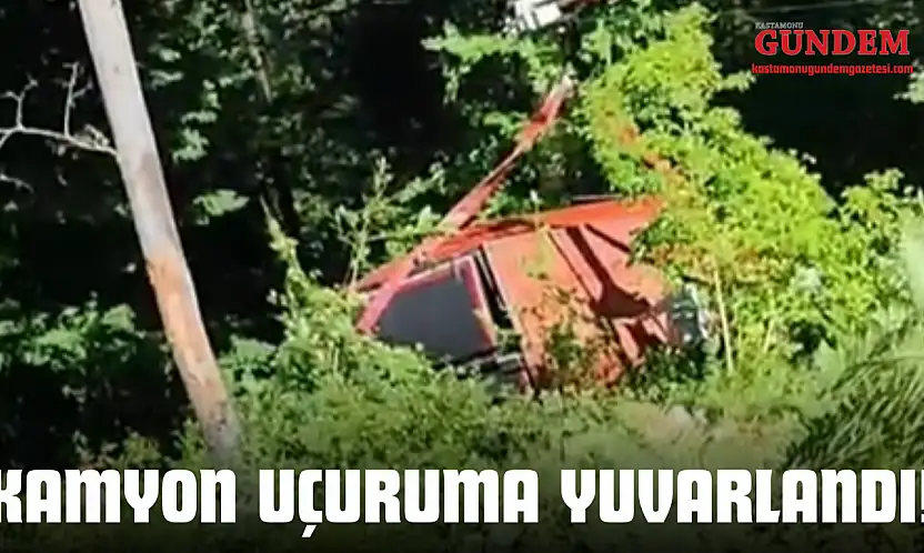 Kamyon Uçuruma Yuvarlandı!