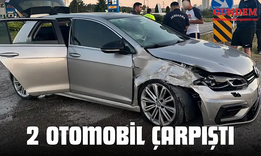Kastamonu'da 2 Otomobil Çarpıştı