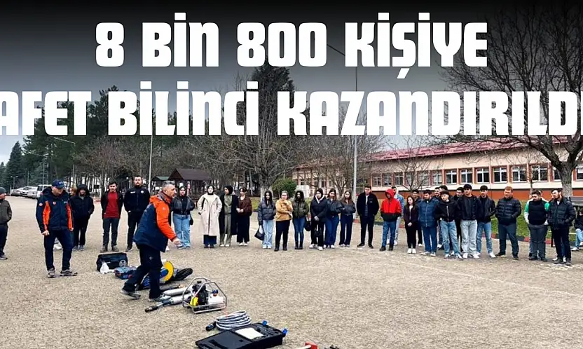 Kastamonu'da 4 Ayda 8 Bin 800 Kişiye Afet Bilinci Kazandırıldı