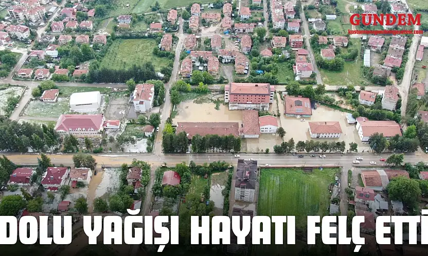 Kastamonu'da Dolu Yağışı Hayatı Felç Etti