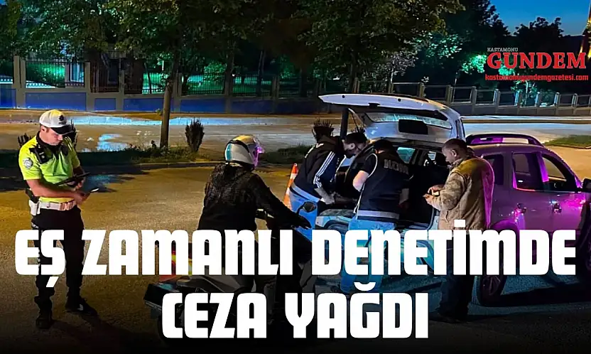 Kastamonu'da Eş Zamanlı Denetim: Ceza Yağdı