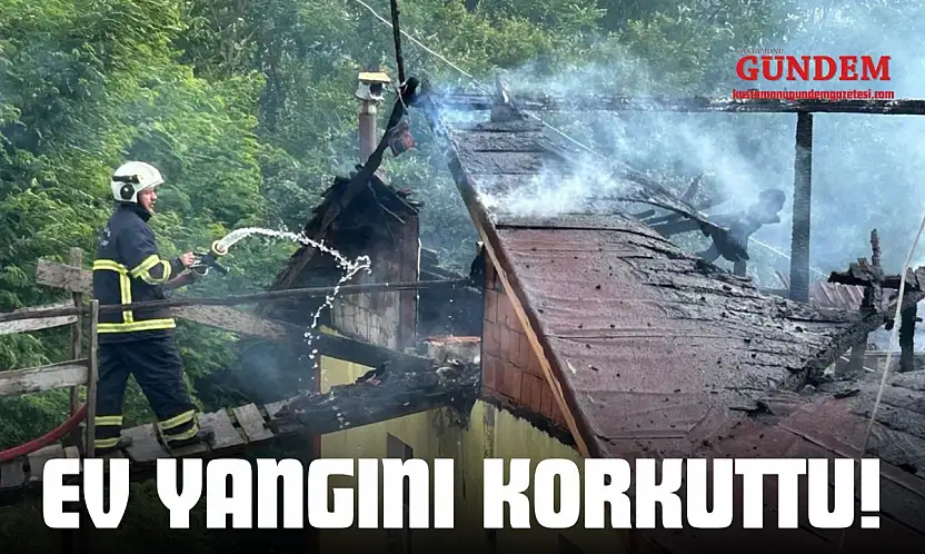 Kastamonu'da Ev Yangını Korkuttu!