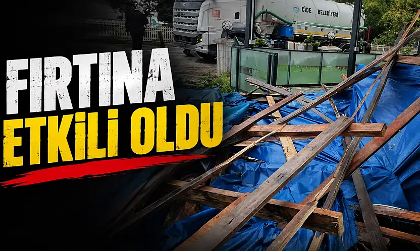 Kastamonu'da Fırtına Etkili Oldu