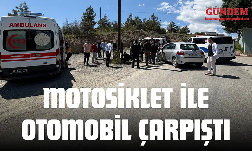 Kastamonu'da Motosiklet İle Otomobil Çarpıştı: 2 Yaralı