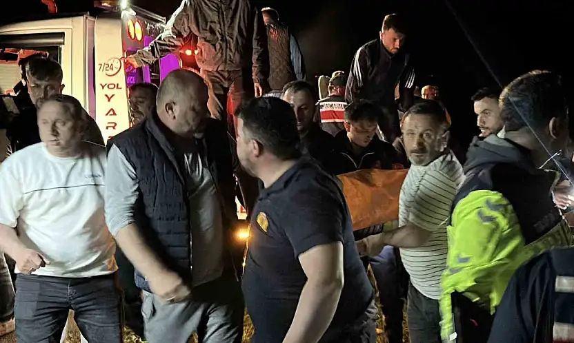 UÇURUMA YUVARLANDI: 1 ÖLÜ, 3 YARALI