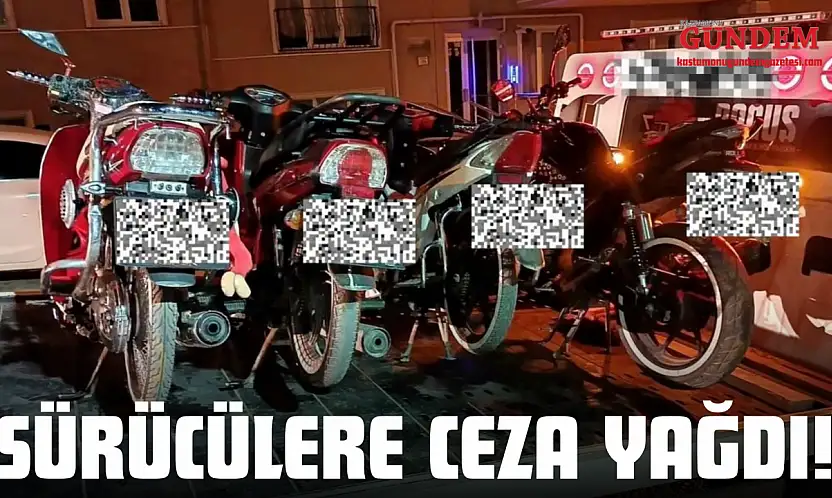 Kastamonu'da Sürücülere Ceza Yağdı!