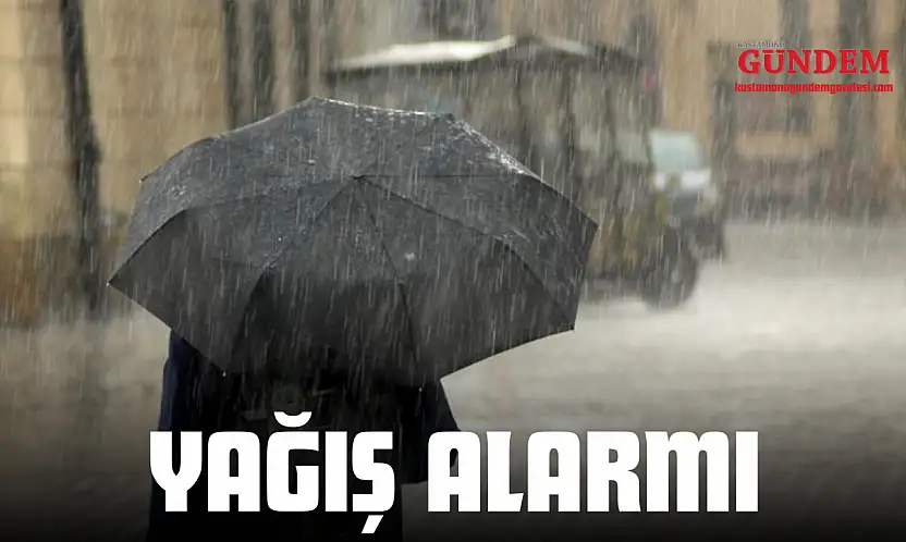Kastamonu'da Yağış Alarmı