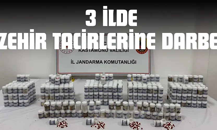 Kastamonu Merkezli 3 İlde Zehir Tacirlerine Darbe: 16 Tutuklama