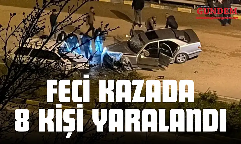 Kastamonu Plakalı Araç Karabük'te Kazaya Karıştı: 8 Yaralı!