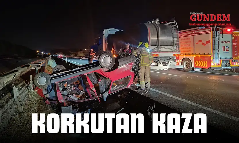 Kastamonu Plakalı Araç Kaza Yaptı, Yaralılar Var!
