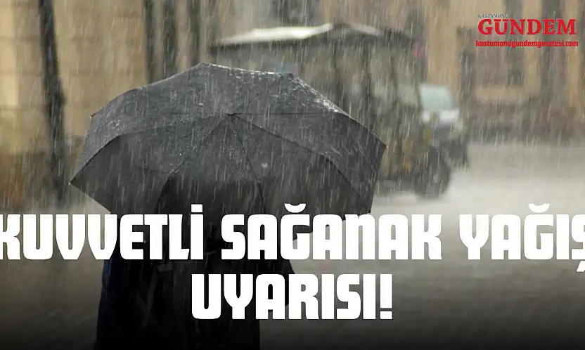 Kastamonu'ya Kuvvetli Sağanak Yağış Uyarısı!