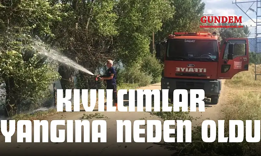 Kıvılcımlar Yangına Neden Oldu