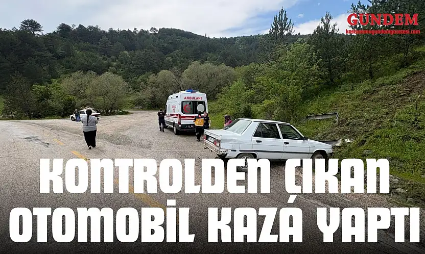 Kontrolden Çıkan Otomobil Kaza Yaptı