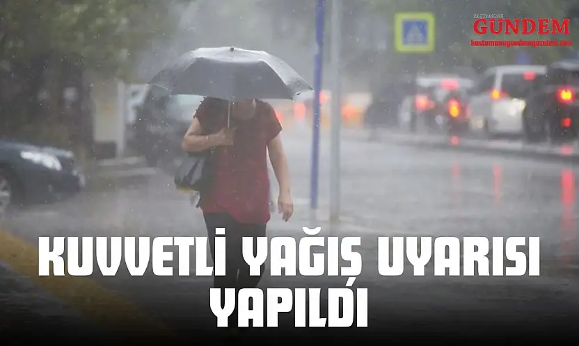 Kuvvetli Yağış Uyarısı Yapıldı