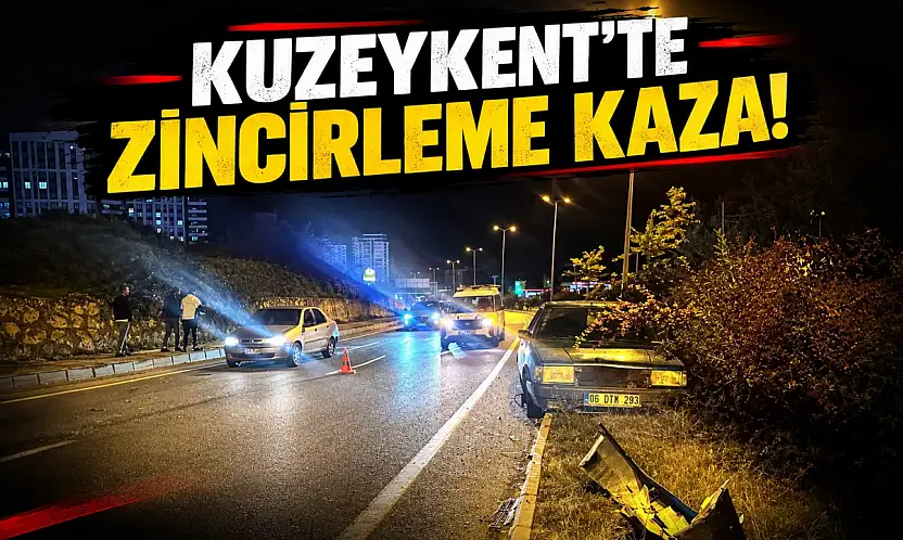 Kuzeykent'te Zincirleme Kaza!