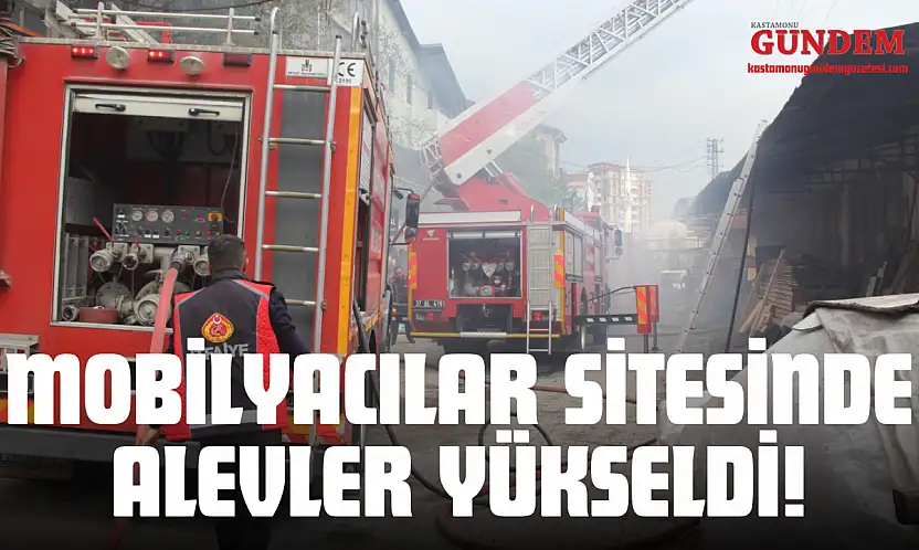 Mobilyacılar Sitesinde Alevler Yükseldi!