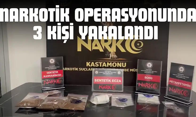 Narkotik Operasyonunda 3 Kişi Yakalandı