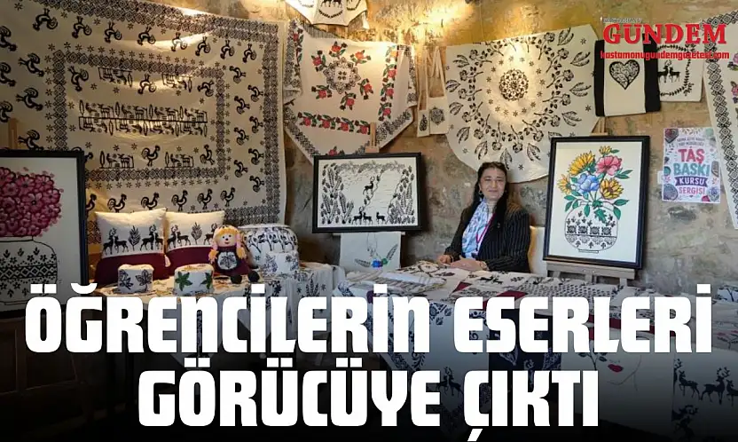 Öğrencilerin Eserleri Görücüye Çıktı