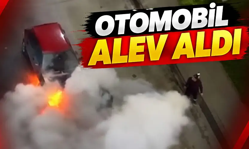 Otomobil Alev Aldı