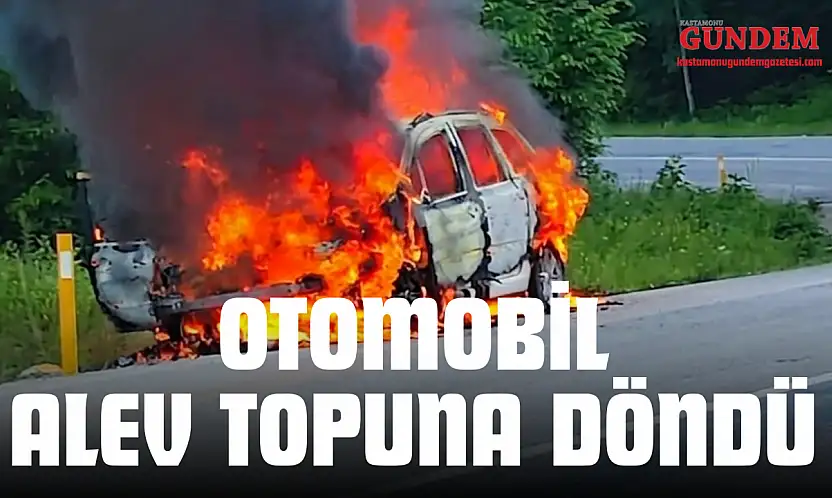 Otomobil Alev Topuna Döndü