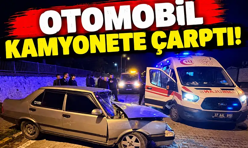 Otomobil Kamyonete Çarptı!
