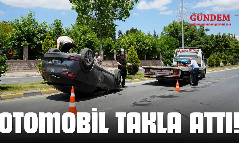Otomobil Takla Attı!