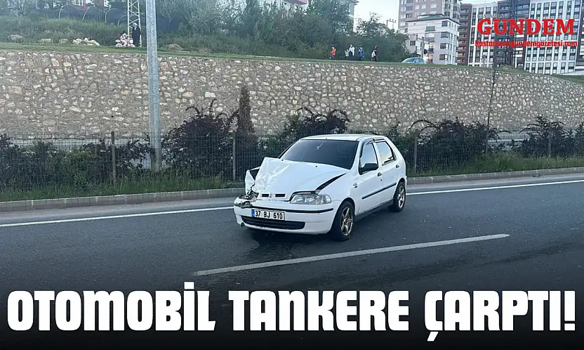 Otomobil Tankere Çarptı!