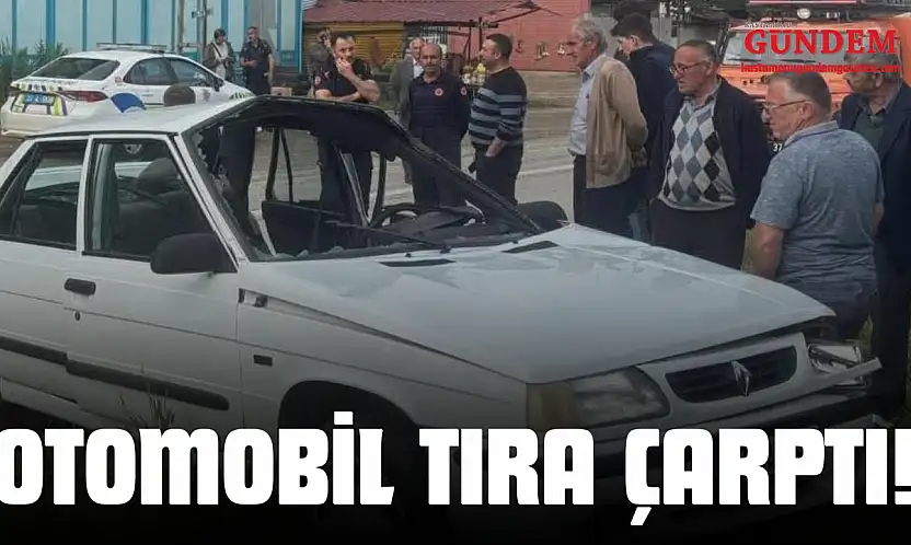 Otomobil Tıra Çarptı!