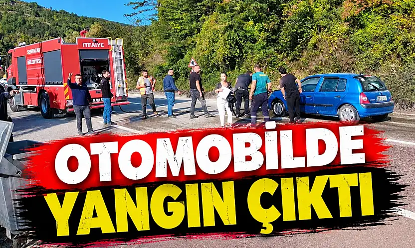 Otomobilde Yangın Çıktı