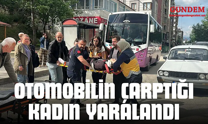 Otomobilin Çarptığı Kadın Yaralandı