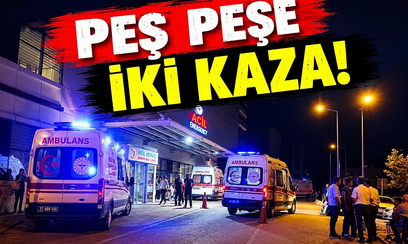 Peş Peşe İki Kaza!