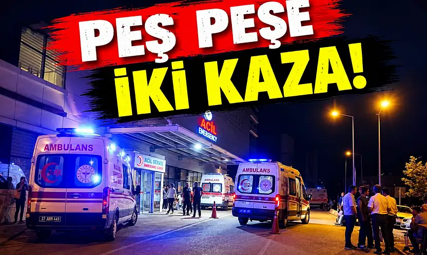 Peş Peşe İki Kaza!