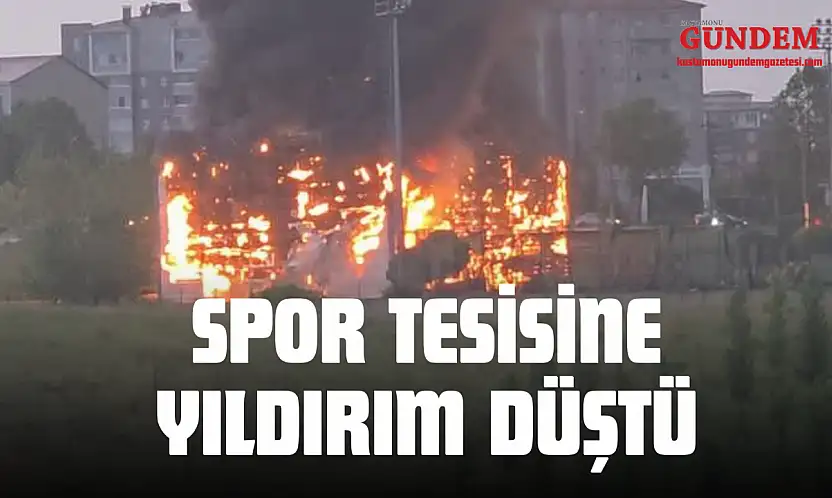 Spor Tesisine Yıldırım Düştü