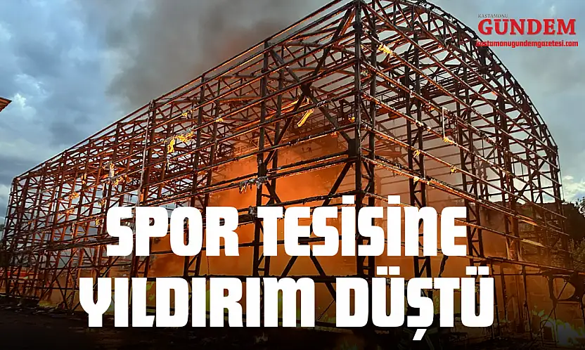 Spor Tesisine Yıldırım Düştü