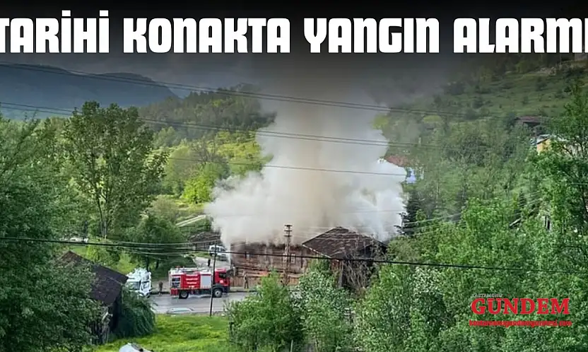 Tarihi Konakta Yangın Alarmı