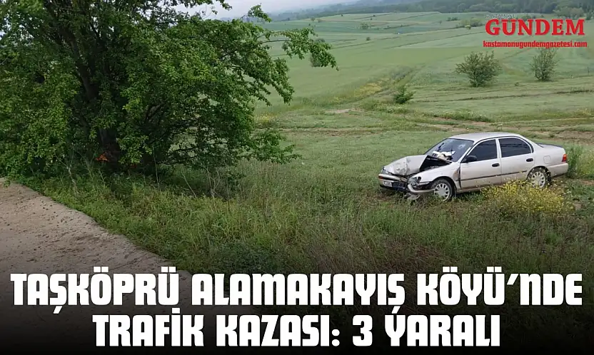 Taşköprü Alamakayış Köyü'nde Trafik Kazası: 3 Yaralı