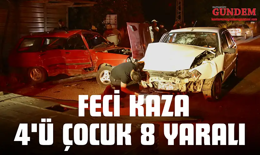 Taşköprü'de Feci Kaza: 4'ü Çocuk 8 Yaralı