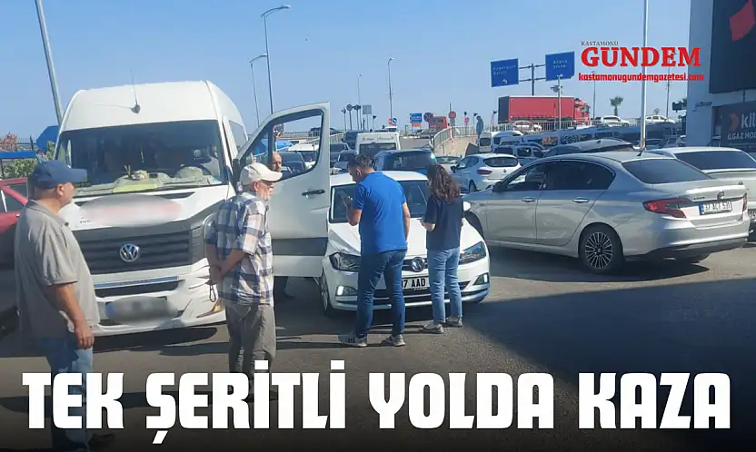 Tek Şeritli Yolda Kaza