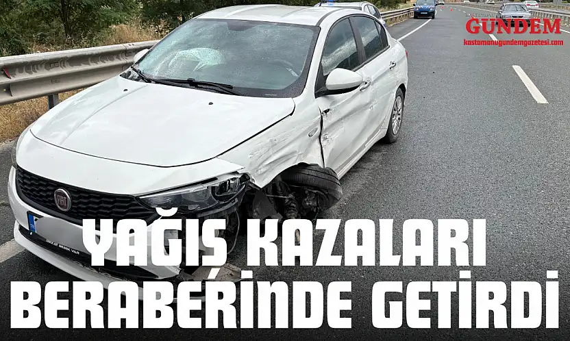 Yağış Kazaları Beraberinde Getirdi