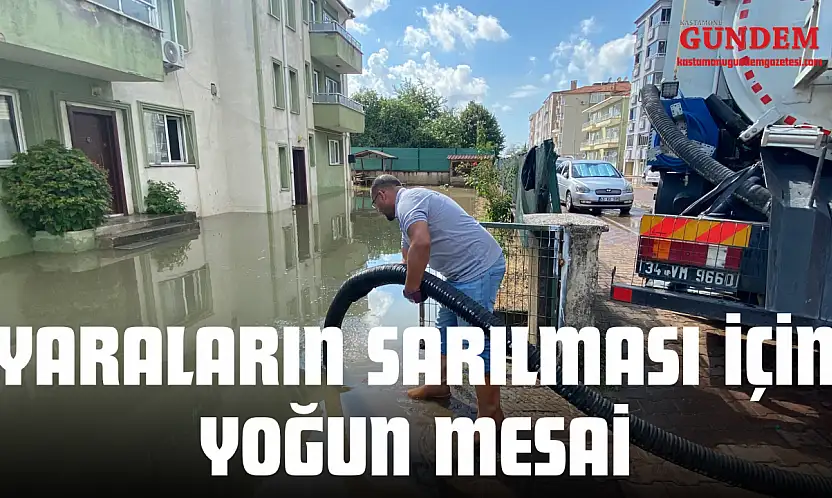 Yaraların Sarılması İçin Yoğun Mesai