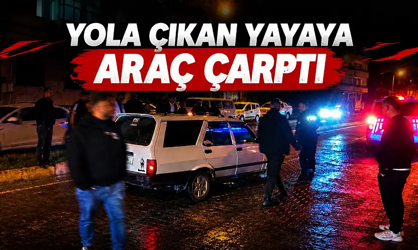 Yola Çıkan Yayaya Araç Çarptı