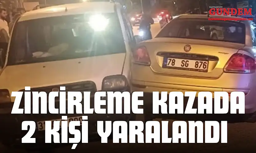 Zincirleme Kazada 2 Kişi Yaralandı